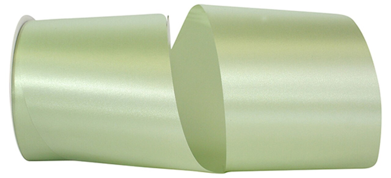 Florist Ribbons --- 4 inch x 50 yards --- Satin / Acetate Supreme Cooler Ribbon -- Mint Color